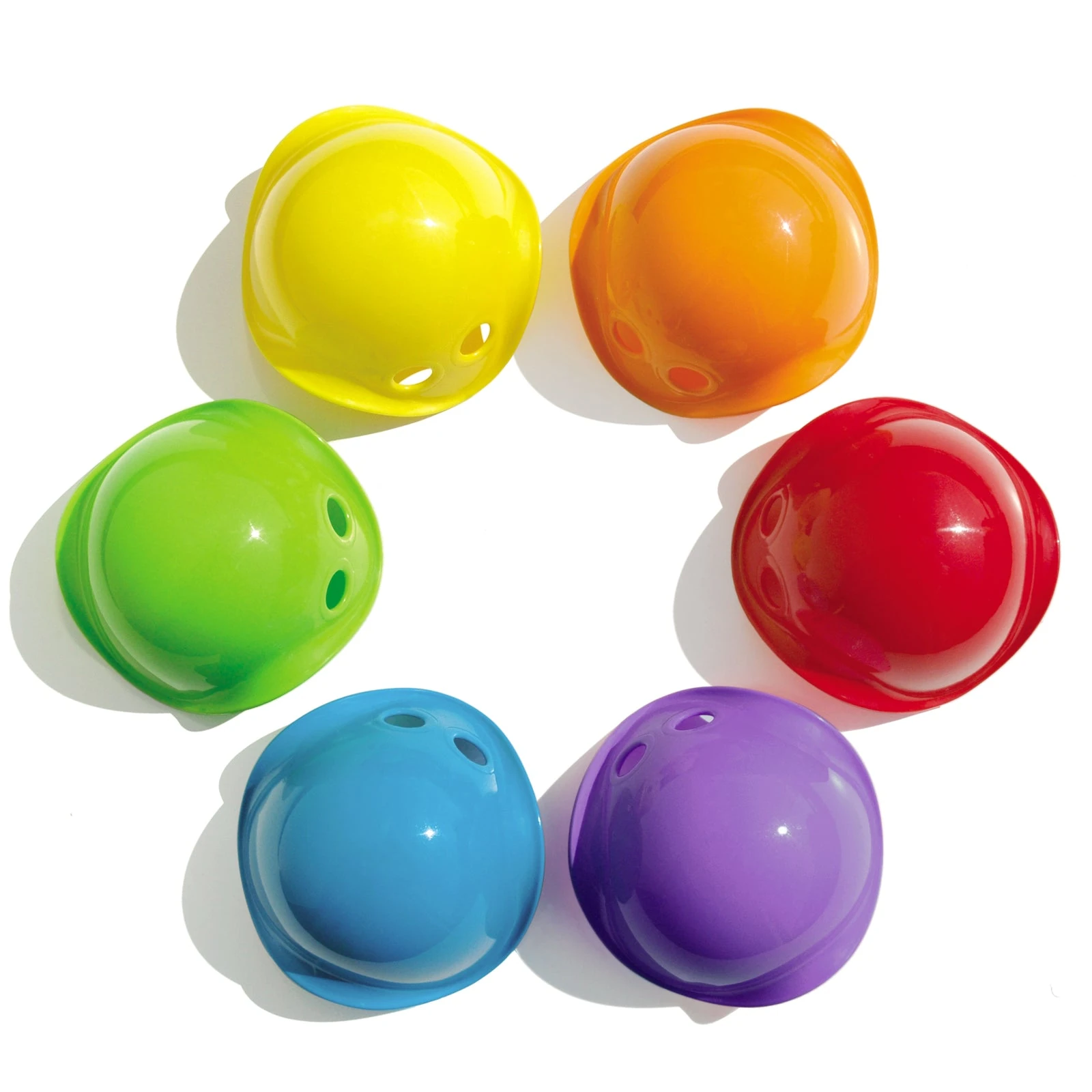 MOLUK Bilibo Mini · Classic 6-piece set — Red, blue, yellow, green, orange, purple